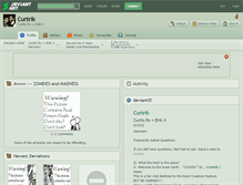 Tablet Screenshot of curtrik.deviantart.com