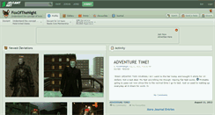Desktop Screenshot of foxofthenight.deviantart.com