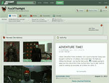 Tablet Screenshot of foxofthenight.deviantart.com