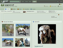 Tablet Screenshot of lupagreenwolf.deviantart.com