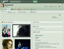 Tablet Screenshot of marchenland.deviantart.com