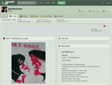 Tablet Screenshot of janinexcore.deviantart.com
