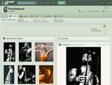 Tablet Screenshot of fleurdelacour.deviantart.com