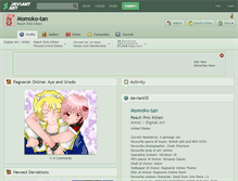 Tablet Screenshot of momoko-tan.deviantart.com