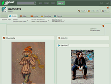 Tablet Screenshot of davincidiva.deviantart.com