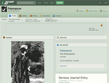 Tablet Screenshot of fotomancer.deviantart.com