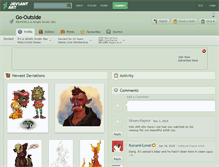 Tablet Screenshot of go-outside.deviantart.com