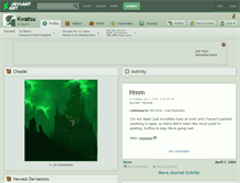 Tablet Screenshot of kwatsu.deviantart.com