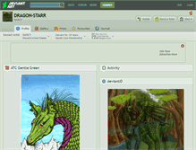 Tablet Screenshot of dragon-starr.deviantart.com