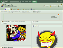 Tablet Screenshot of bloodysmiley.deviantart.com