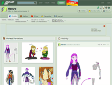 Tablet Screenshot of herure.deviantart.com