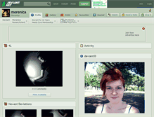 Tablet Screenshot of morenica.deviantart.com