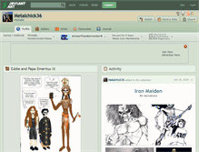 Tablet Screenshot of metalchick36.deviantart.com