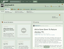 Tablet Screenshot of metalhead616.deviantart.com