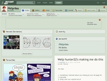 Tablet Screenshot of piksprites.deviantart.com