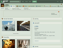 Tablet Screenshot of e-felix.deviantart.com