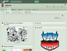 Tablet Screenshot of jazzluca.deviantart.com