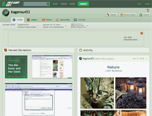 Tablet Screenshot of kagerou453.deviantart.com