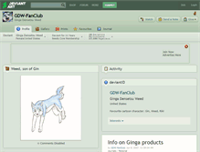 Tablet Screenshot of gdw-fanclub.deviantart.com