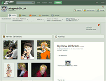 Tablet Screenshot of beingweirdiscool.deviantart.com