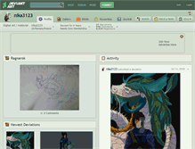 Tablet Screenshot of nika3123.deviantart.com