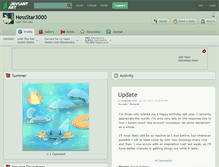 Tablet Screenshot of nessstar3000.deviantart.com