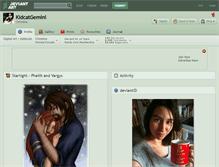 Tablet Screenshot of kidcatgemini.deviantart.com