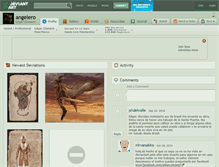 Tablet Screenshot of angelero.deviantart.com