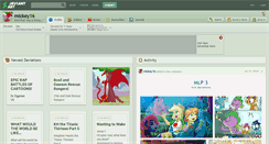 Desktop Screenshot of mickey16.deviantart.com