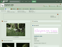 Tablet Screenshot of elephant-cake.deviantart.com