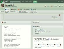 Tablet Screenshot of literary-minds.deviantart.com