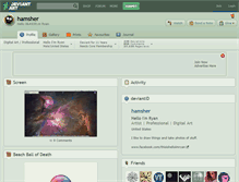 Tablet Screenshot of hamsher.deviantart.com