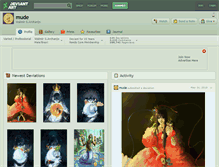 Tablet Screenshot of mude.deviantart.com