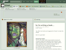 Tablet Screenshot of echosel.deviantart.com