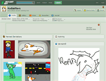 Tablet Screenshot of kodiakpaws.deviantart.com