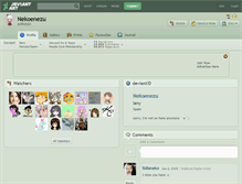 Tablet Screenshot of nekoenezu.deviantart.com