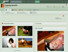 Tablet Screenshot of calamityjane929.deviantart.com