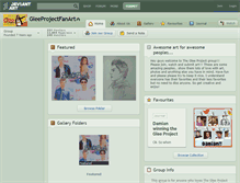 Tablet Screenshot of gleeprojectfanart.deviantart.com