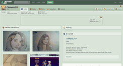 Desktop Screenshot of clemens219.deviantart.com