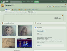 Tablet Screenshot of clemens219.deviantart.com