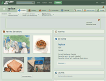 Tablet Screenshot of lapizus.deviantart.com