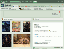 Tablet Screenshot of blaukralle.deviantart.com