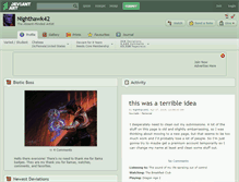 Tablet Screenshot of nighthawk42.deviantart.com