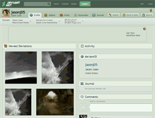 Tablet Screenshot of jasonj05.deviantart.com