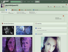 Tablet Screenshot of labyrinthqueen92.deviantart.com