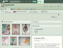 Tablet Screenshot of moonstruck26.deviantart.com
