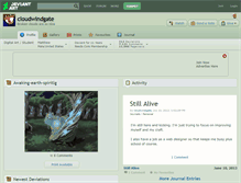 Tablet Screenshot of cloudwindgate.deviantart.com