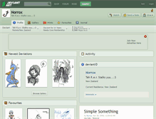 Tablet Screenshot of norrox.deviantart.com