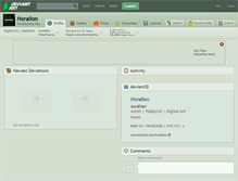 Tablet Screenshot of horalion.deviantart.com