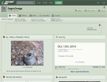 Tablet Screenshot of dagonomega.deviantart.com